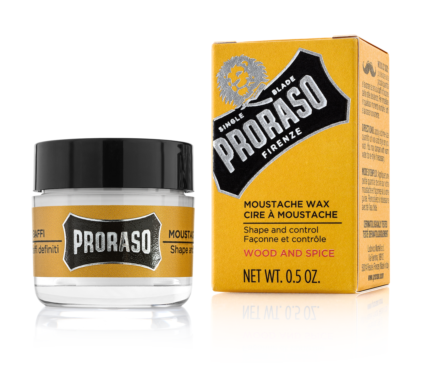 Proraso Moustache Wax Wood & Spice 15ml