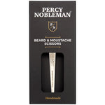 Percy Nobleman Beard & Moustache Scissors Nickel-Plated 4.5"
