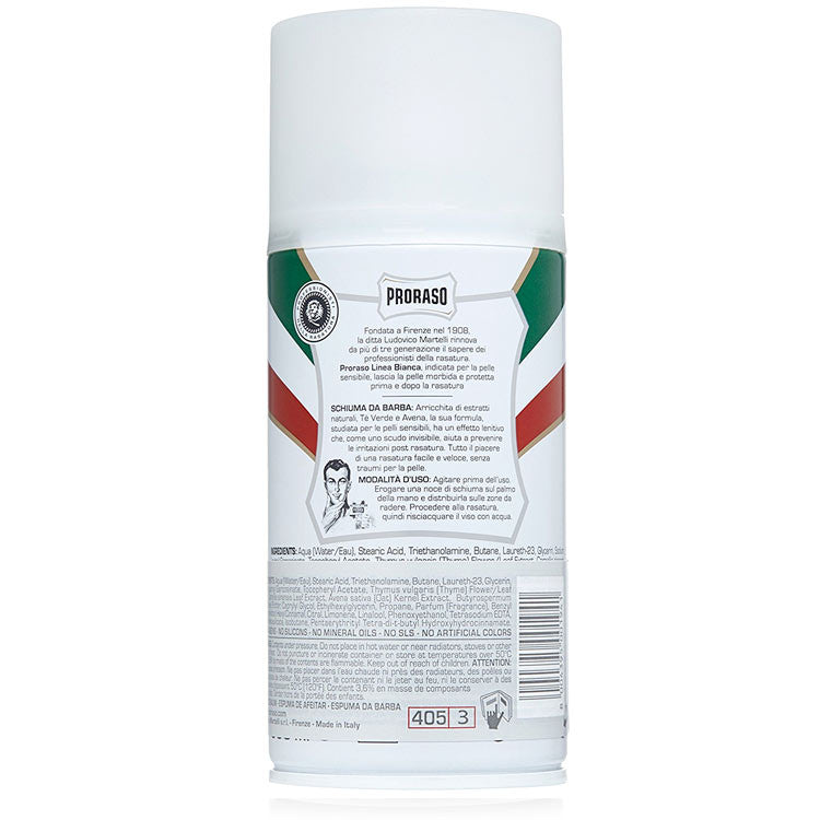 Proraso Green Tea & Oatmeal Shaving Foam 300ml