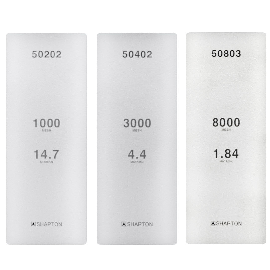 Shapton Glass Stone Set 1000, 3000, 8000 Grit