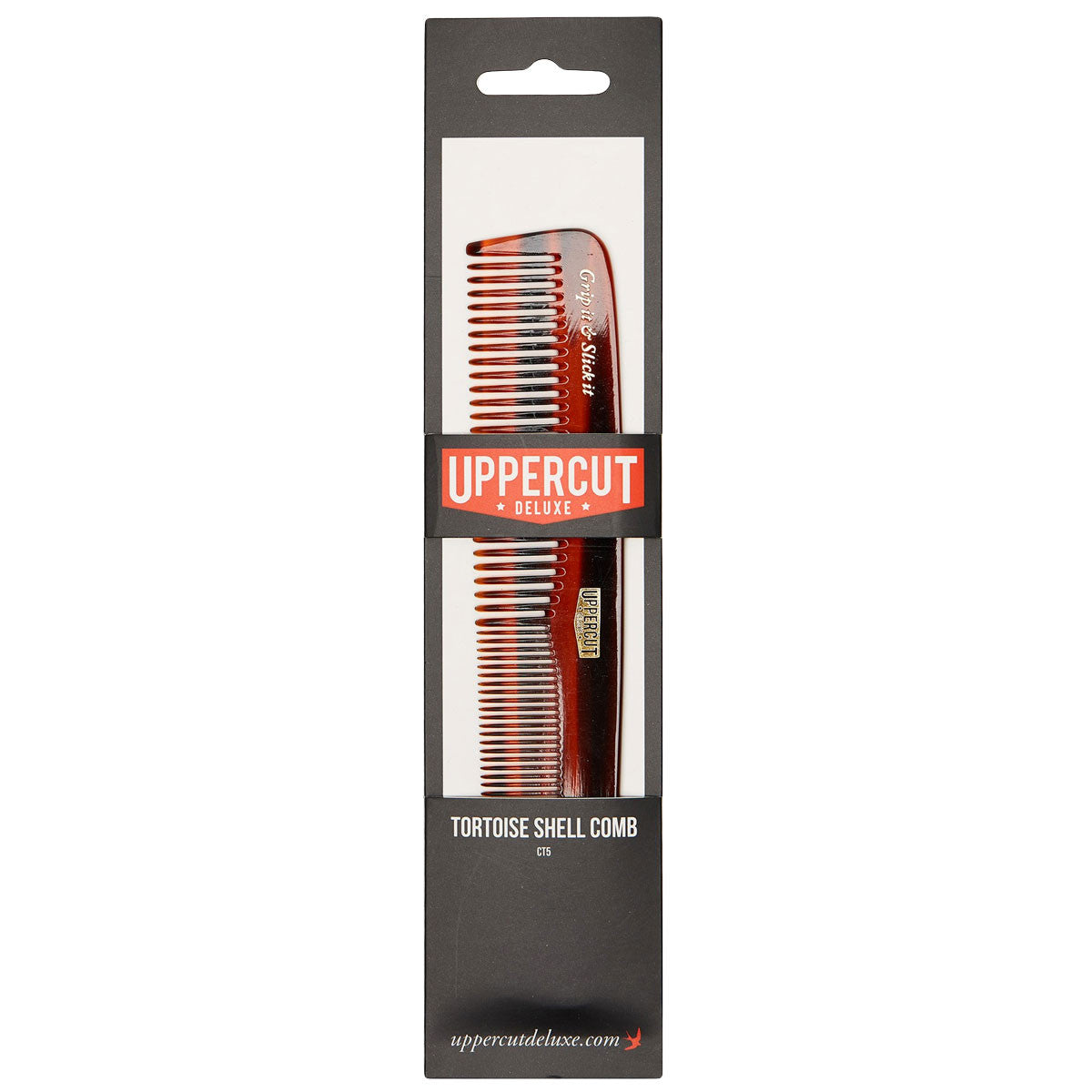 Uppercut Deluxe Pocket Hair Comb Faux Tortoiseshell 180mm