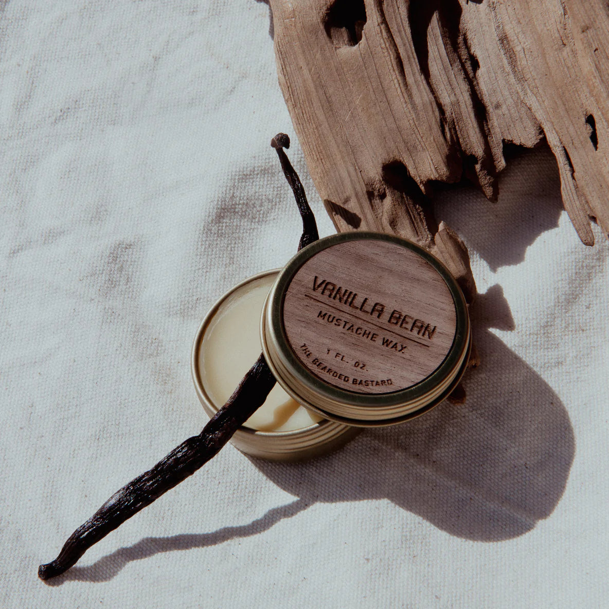 The Bearded Bastard Moustache Wax Vanilla Bean 30ml