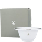 Muhle Shaving Bowl White & Silver with Box