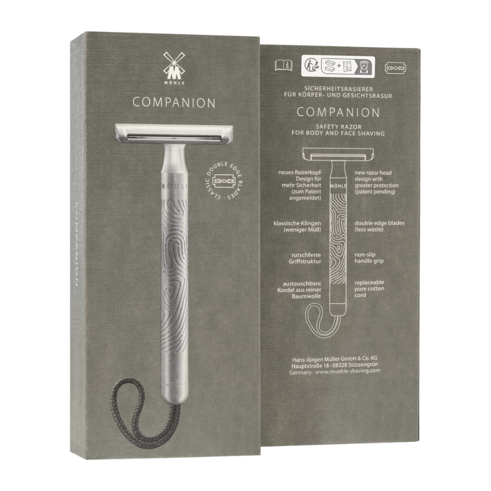 Muhle Unisex Companion Safety Razor Satin Chrome