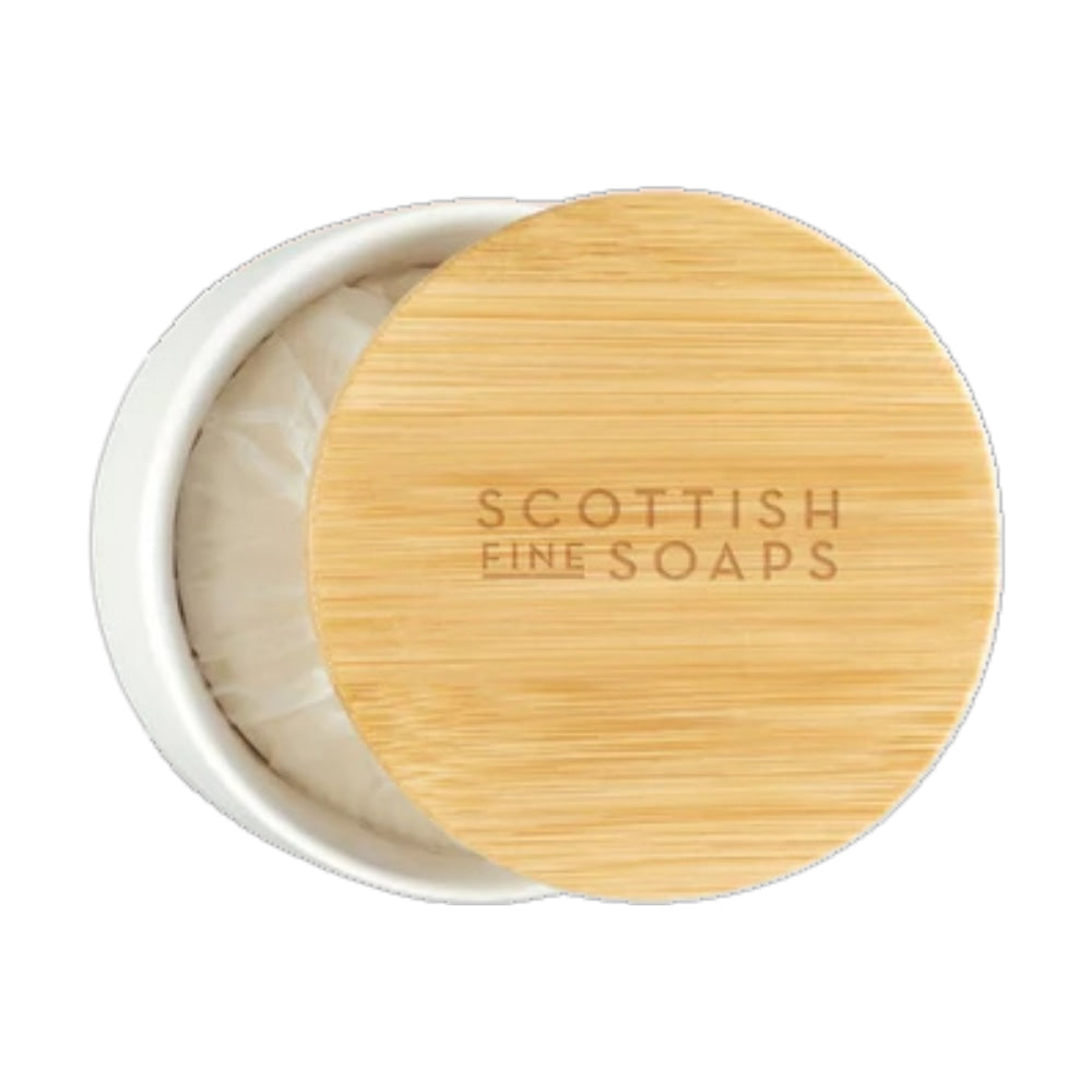 The Scottish Fine Soaps Thistle & Black Pepper Shave Soap & Bowl 100g