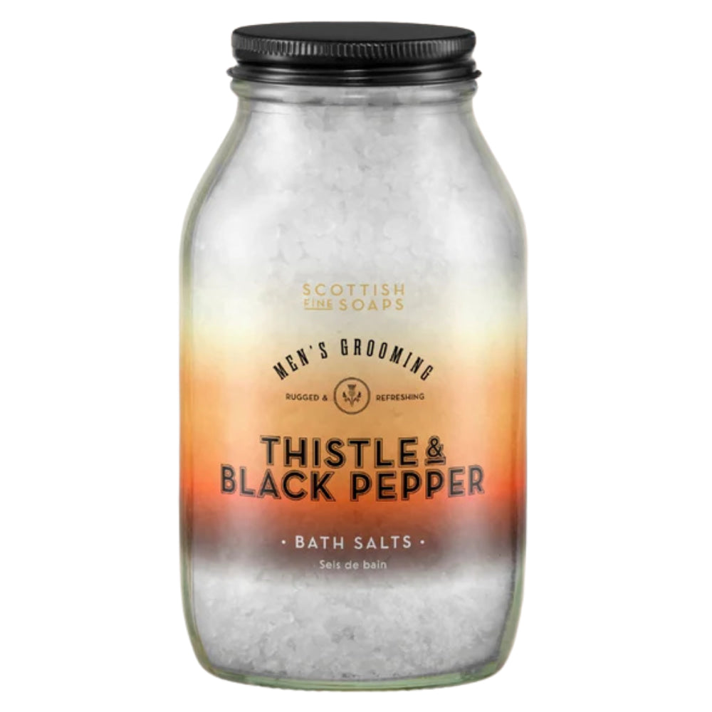 The Scottish Fine Soaps Thistle & Black Pepper Bath Salts 500g