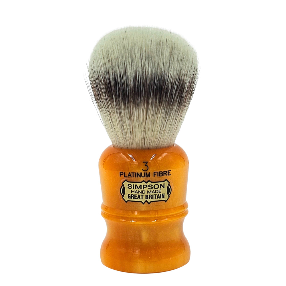 Simpsons Fibre Shaving Brush Duke 3 Sunspot Orange